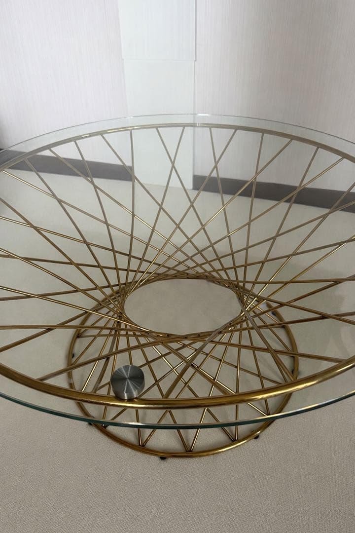 Francfranc ガラステーブル　マーリアコーヒーテーブル