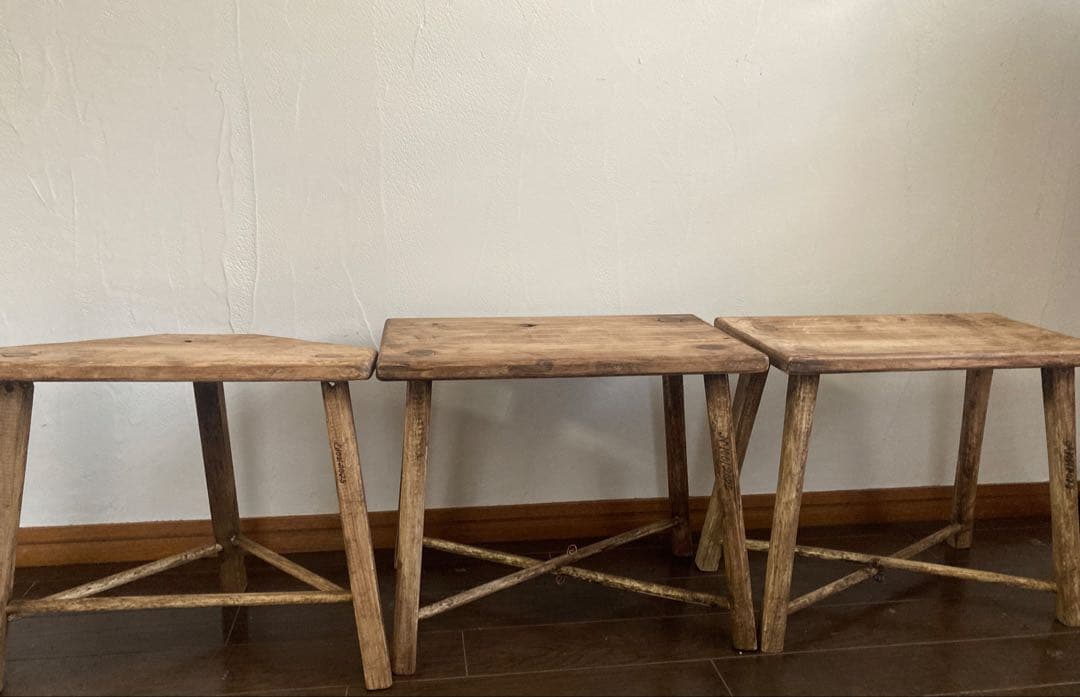 送料込『ピートm.n.o』アンティーク仕上げチェア○フラワースタンドにも