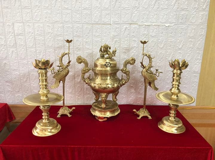 銅の装飾品セット　ベトナム製