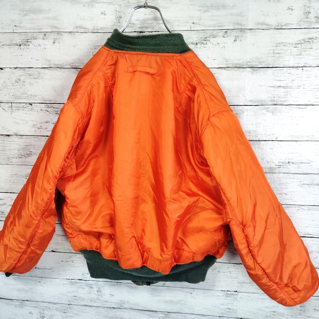 【USA製】アルファインダストリーズ　ma-1フライトジャケット　ideal L