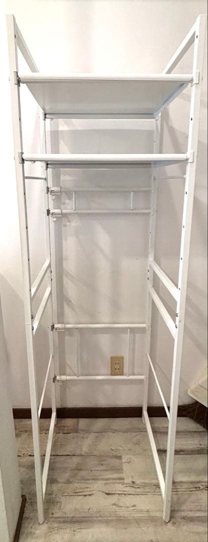 【送料込】ゴミ箱上ラック／ 伸縮／キッチンラック／組み立て済み