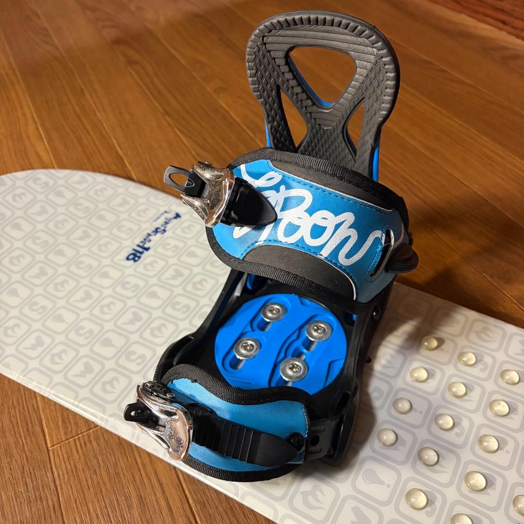 NAKED×SPOON キッズスノーボードセット　118cm　バイン付3点セット