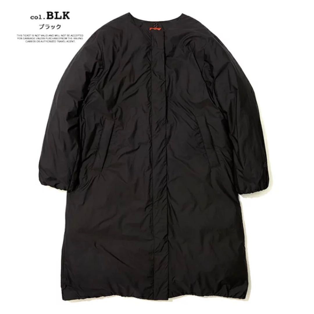 NANGA NO COLLAR DOWN COAT ノーカラー ダウンコート