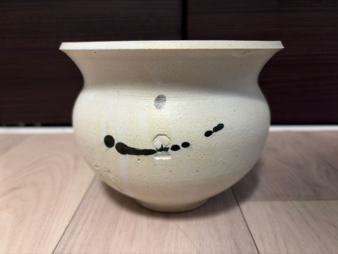 N/OH コロ鉢 matt white + dropping S