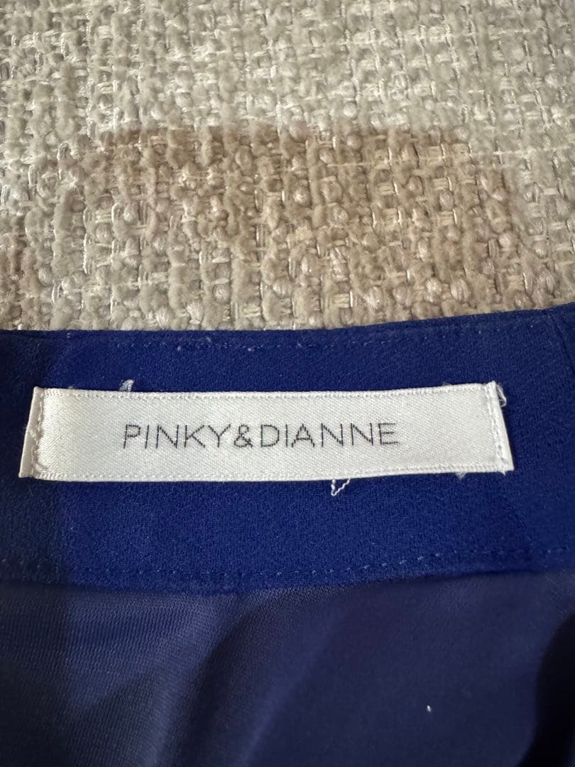 Pinky&Dianne 青色プリーツワンピース