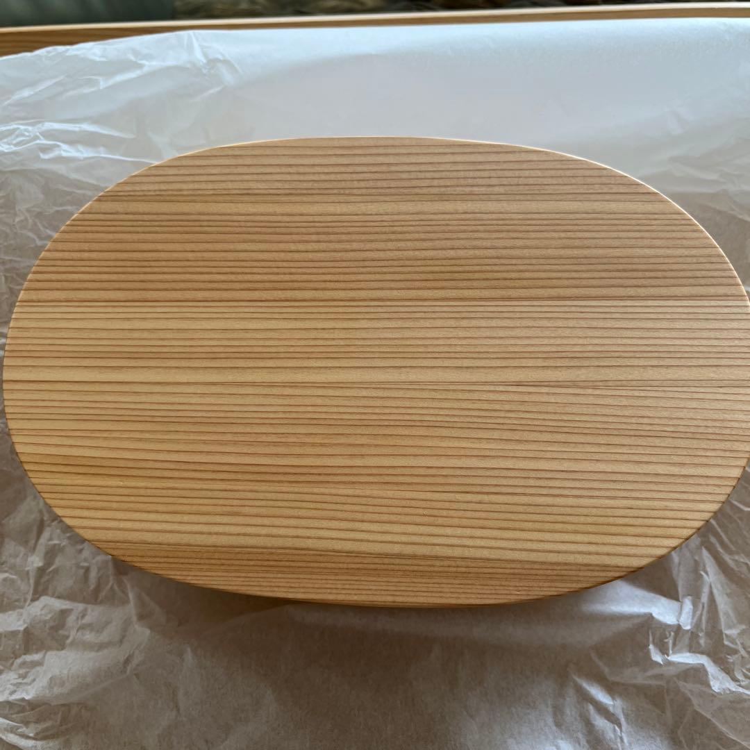 新品未使用❗️秋田杉小判型曲げわっぱ弁当箱