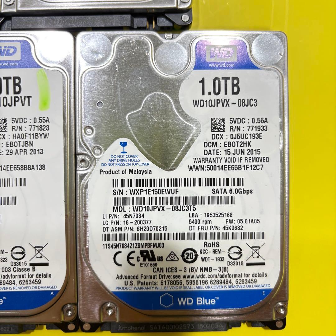 【1TB】【Western Digital製 統一】★2.5インチ★内臓HDD★