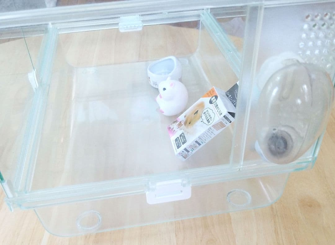 グラスハーモニー450#ハムスター#小動物#ケージ#ガラス#キレイ#GEX#飼育