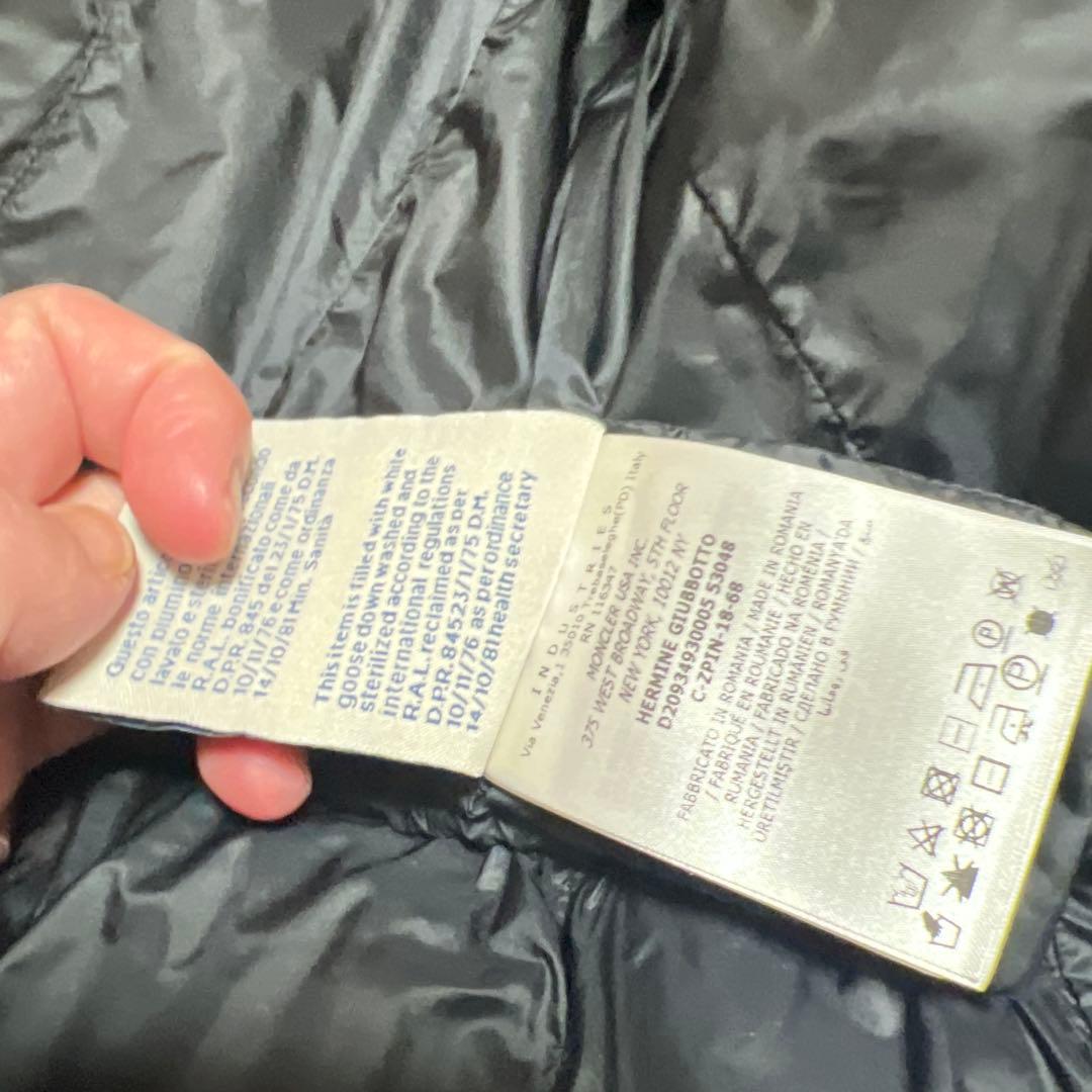 ニコニコ様。モンクレール エルミンヌ HERMINE ブラック サイズ0