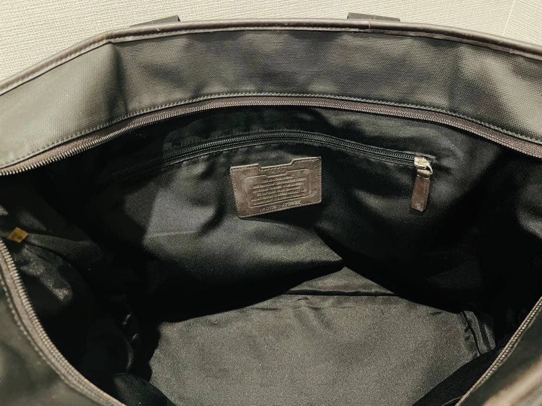 【美品】COACH コーチ F70832 トートバッグ 迷彩 PVC ミニポーチ