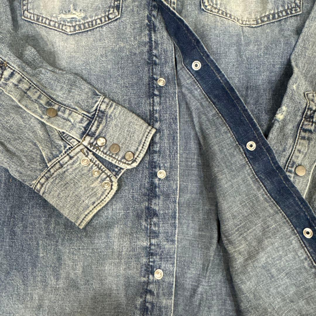 DIESEL デニム長袖シャツ 新品タグ付き