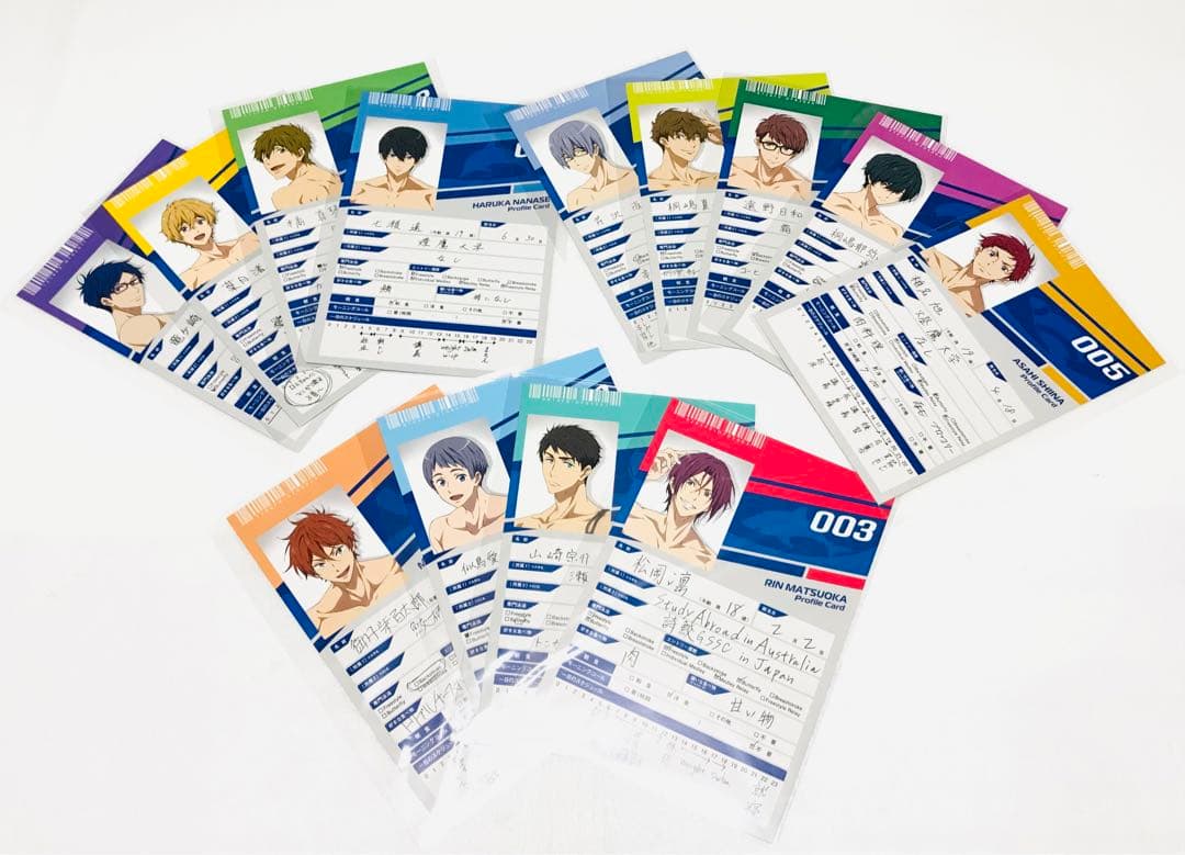 美品◎Free!Dive to the Future プロフィールカード 七瀬遙