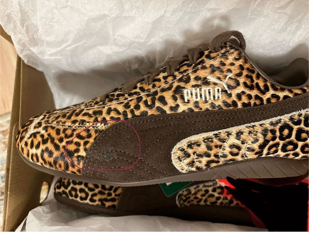Puma スピードキャット　レオパード柄 スニーカー 箱付き　ヒョウ柄　24.5