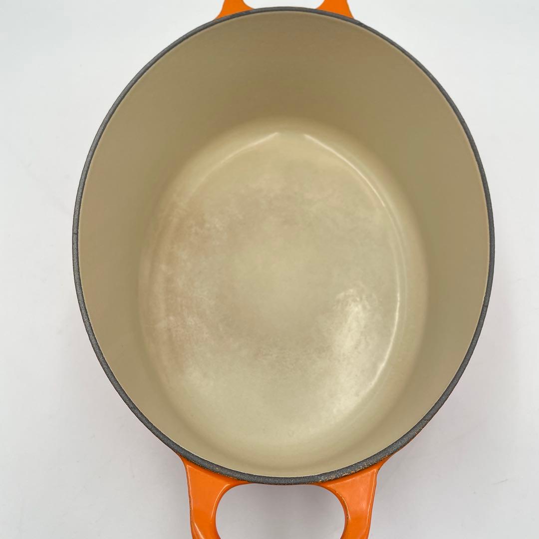 LE CREUSET ココット　オーバル　 オレンジ　25cm 両手鍋