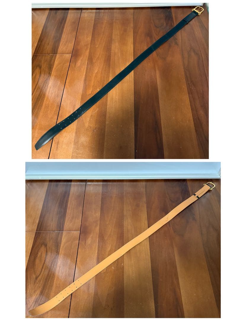 エルメス　ヴィンテージ　ベルト　90 メンズ　黒　ゴールド金具　鎧　ベルト