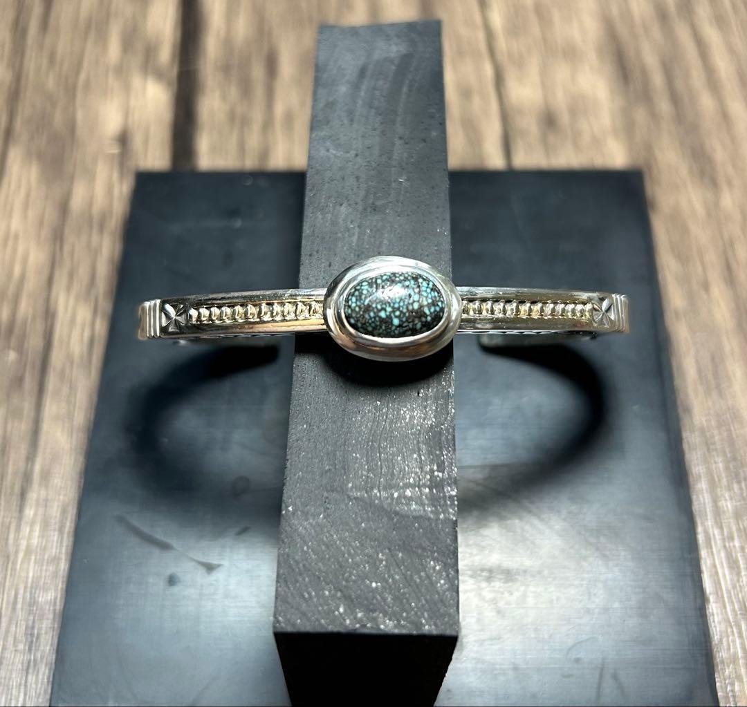 インディアンジュエリージェニファーカーティスk14gold×silverバングル