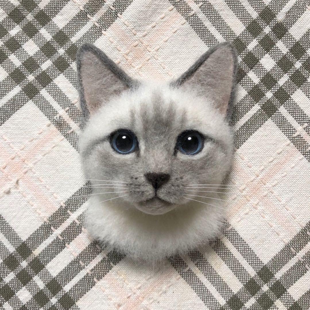 羊毛フェルト 猫 ハンドメイド としこ