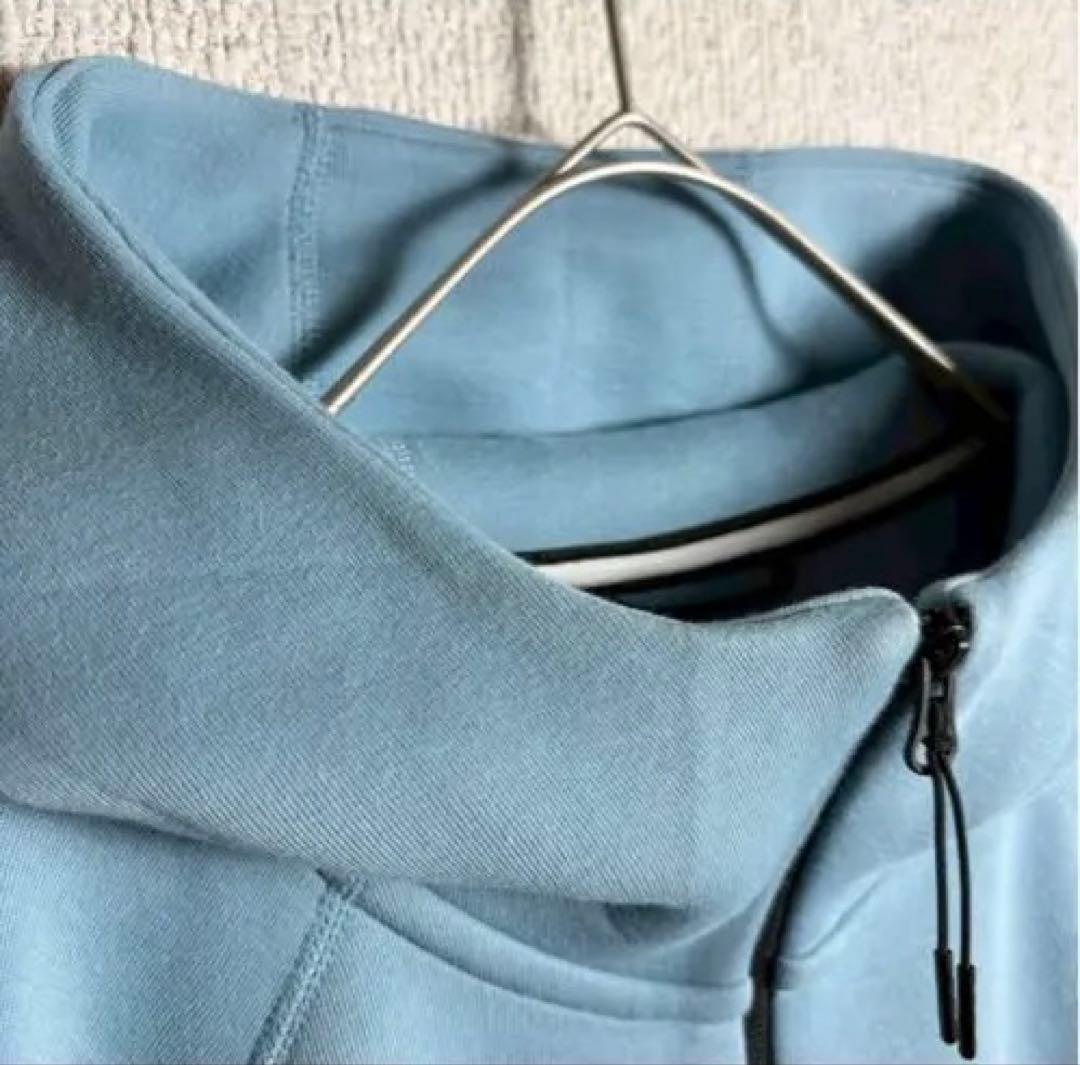 激レア Nike Tech Fleece ジップアップ パーカー 水色