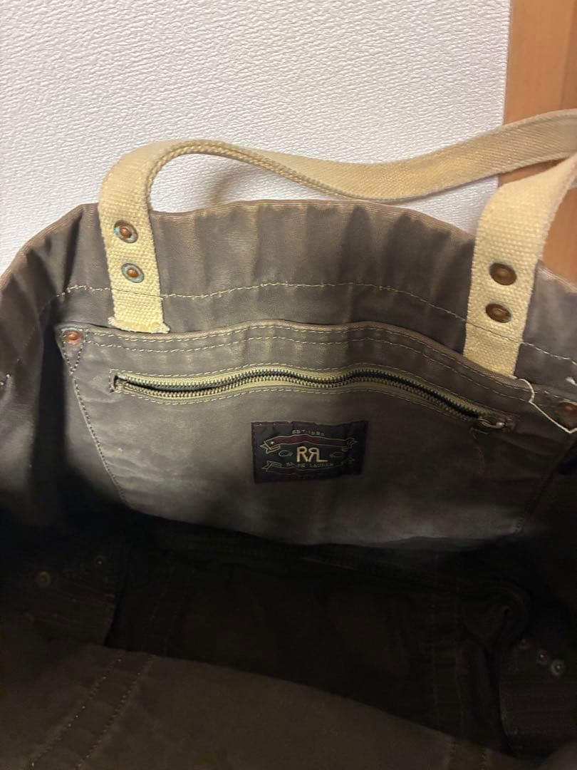 tax【雰囲気抜群】RRL ダブルアールエル キャンバス トートバッグ