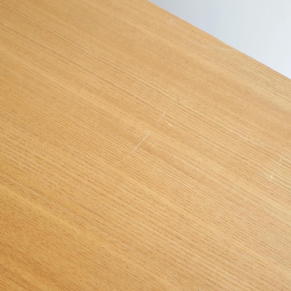 無印良品/MUJI 廃盤 タモ材 ワイドチェスト 120cm 4段 脚付き