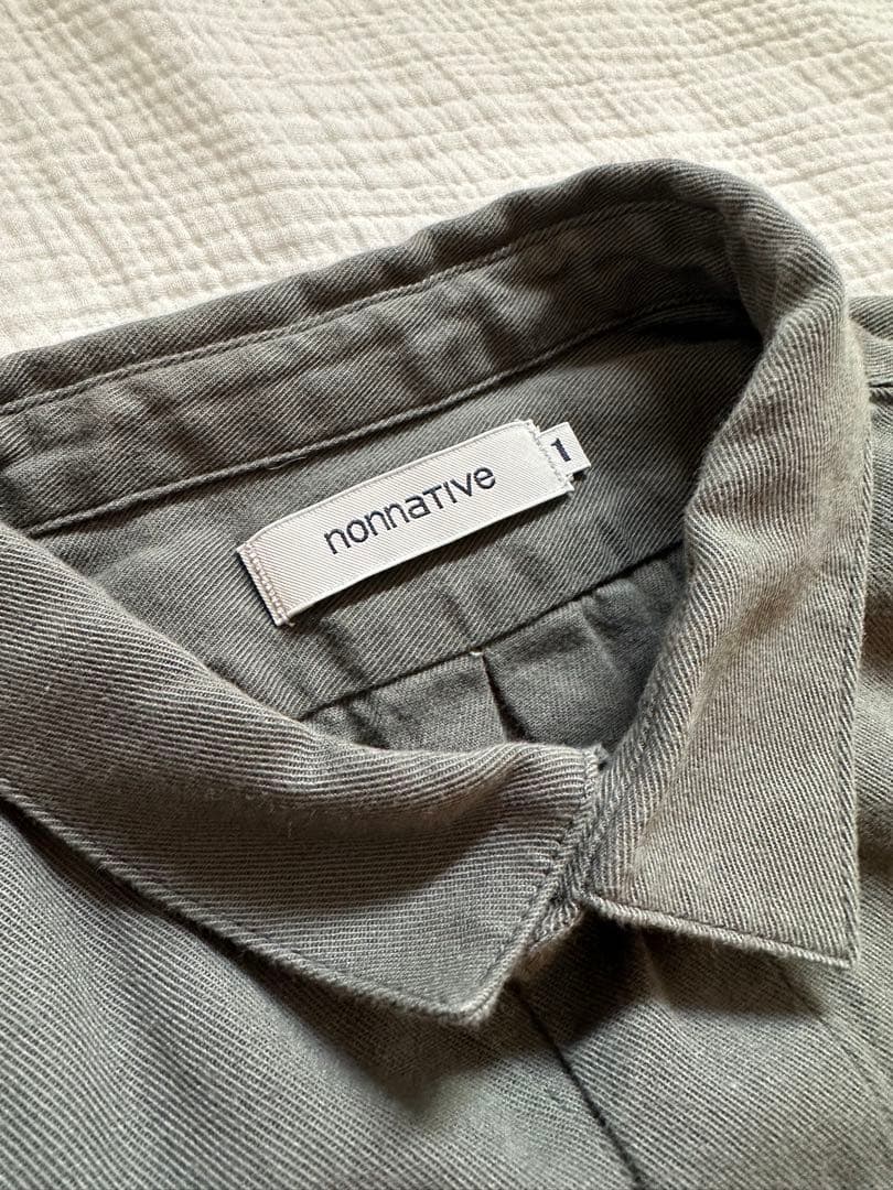 最新 nonnative WORKER ZIP SHIRT C/Li TWILL