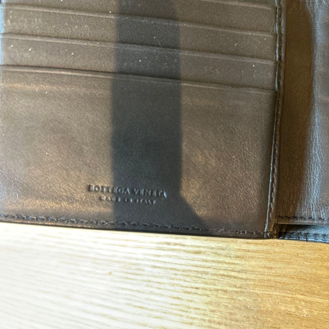 BOTTEGA VENETA 二つ折り財布 ブラック