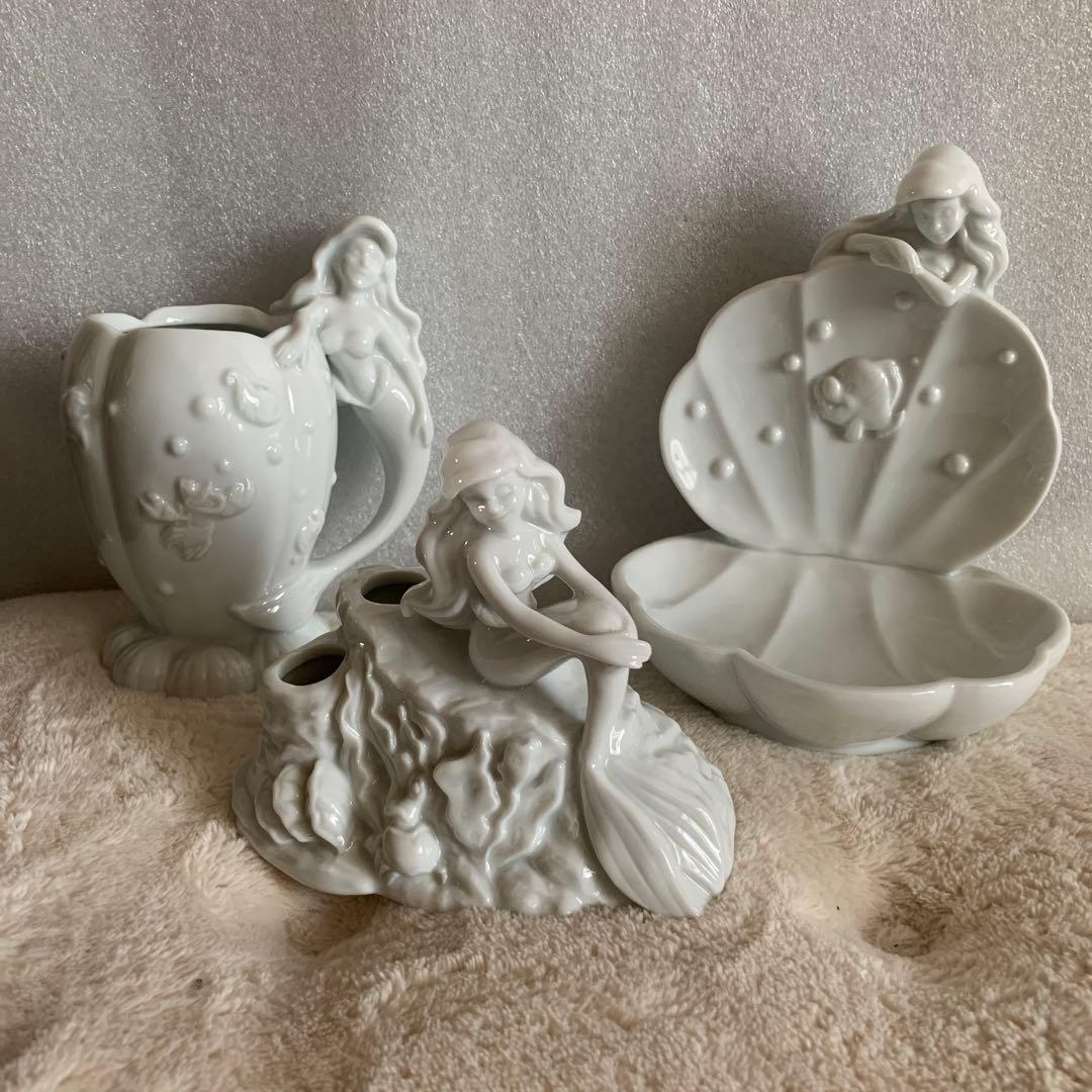 新品　未使用　東京ディズニーランド　リトルマーメイド　アリエル　陶器　インテリア