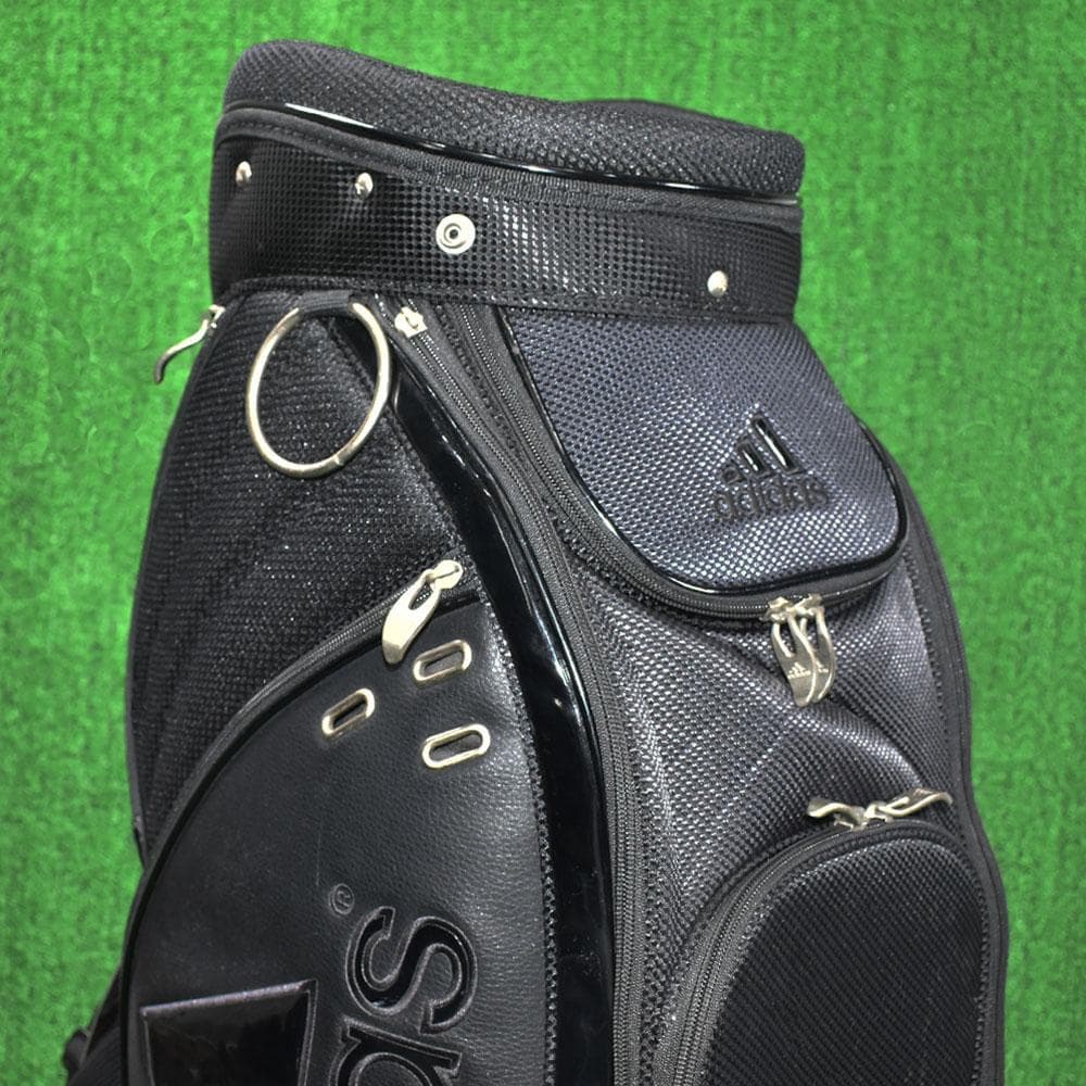 adidas アディダス ゴルフ キャディーバック９型【ブラック】訳あり品！
