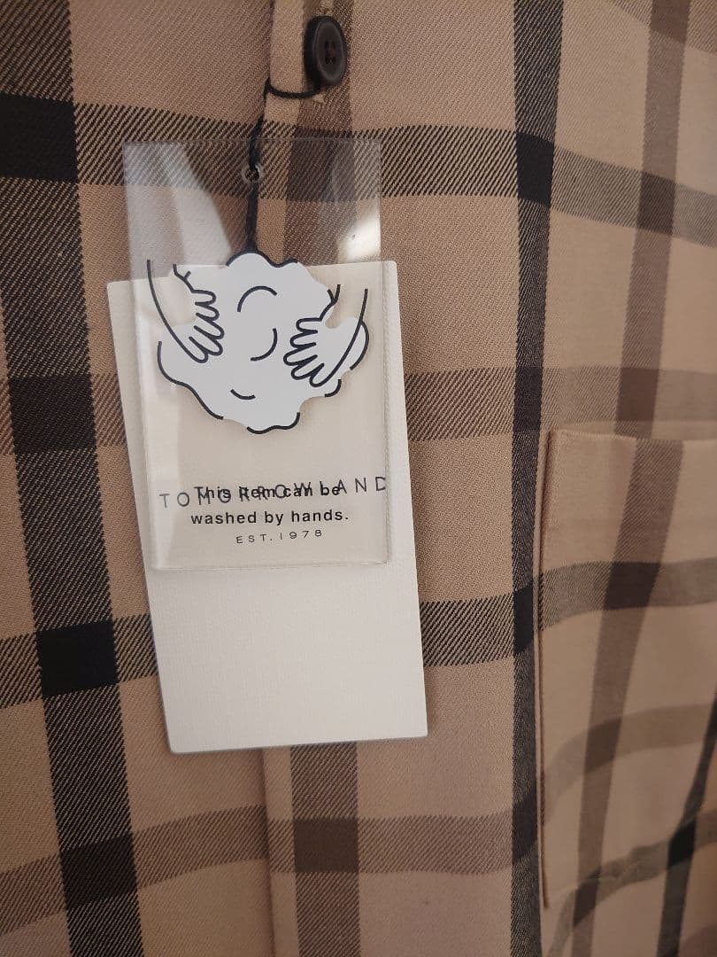 【タグ付き新品】 TOMORROWLAND コットン ニット シャツ