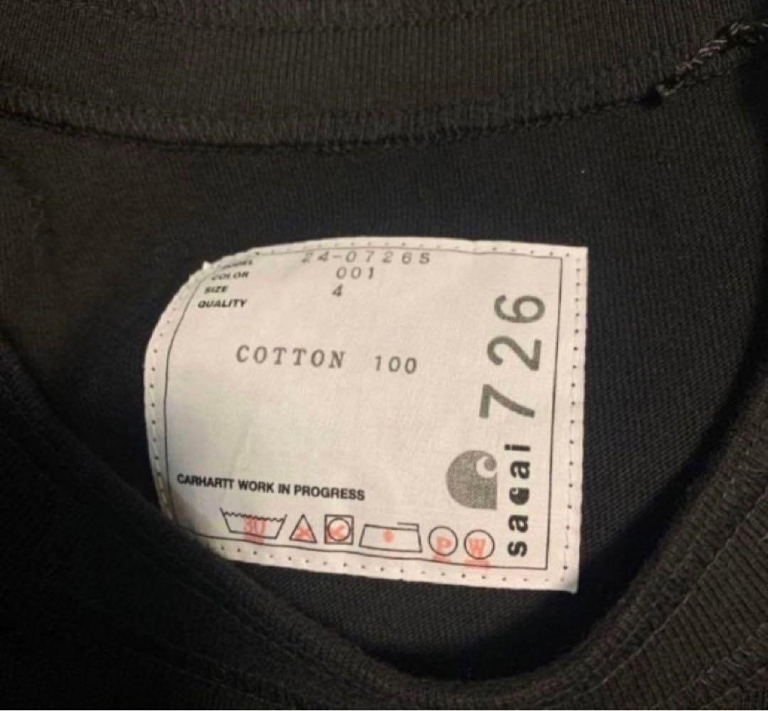 トップス Sacai Carhartt WIP L/S T-Shirt BLACK 4