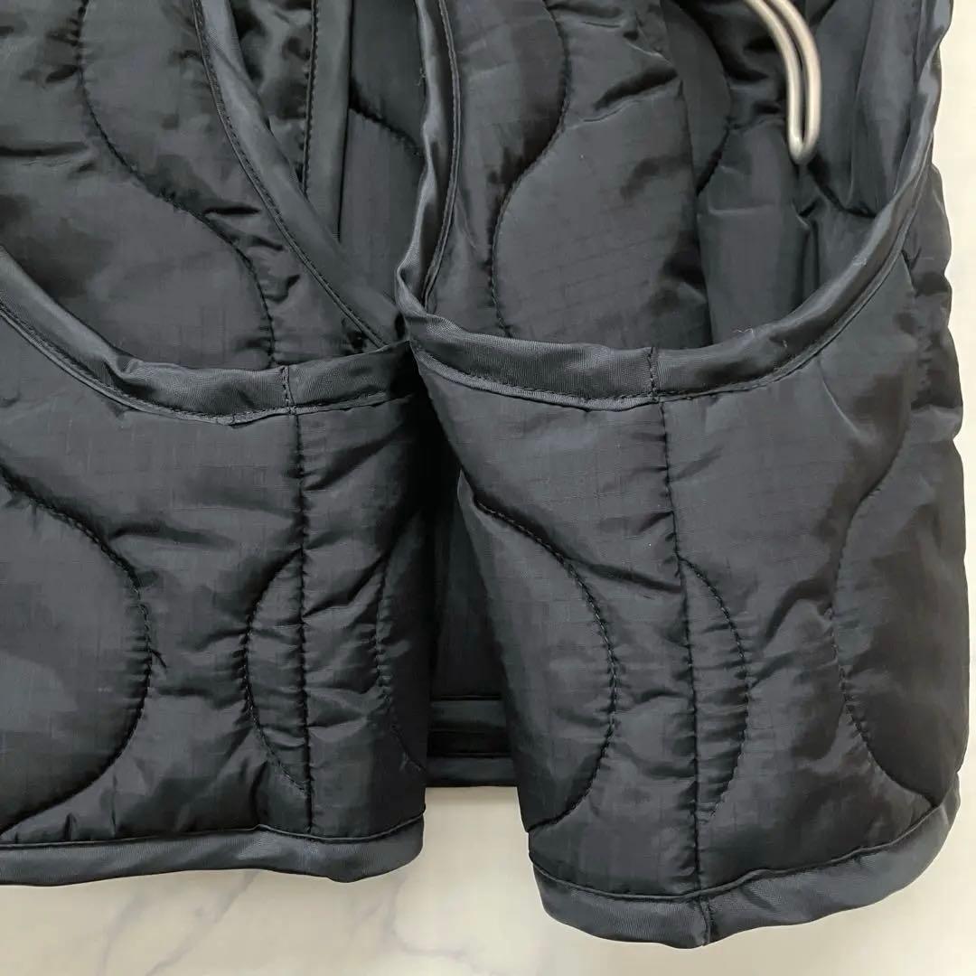 HYKE QUILTED CROPPED VEST 黒 2023FW 17403