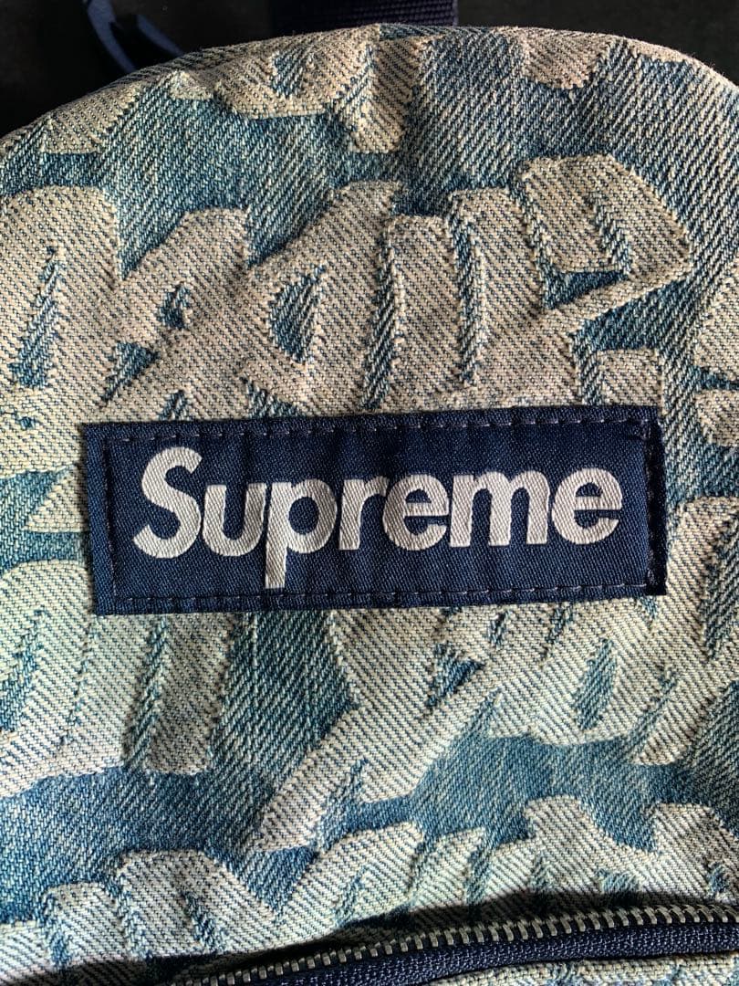 レア ☆ Supreme グラフィティ柄 スリングバッグ デニム ステッカー付き