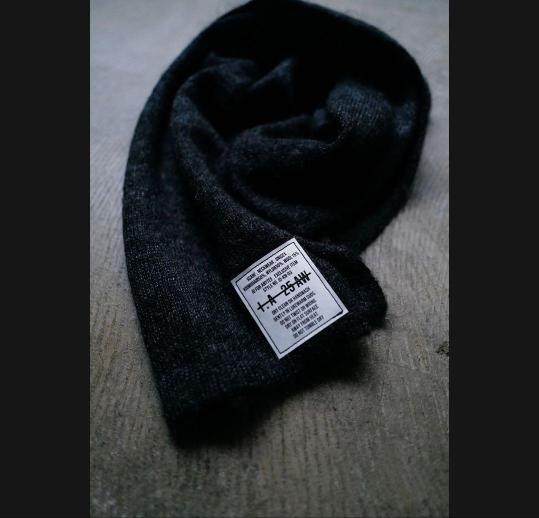 小物 anytee Kid Mohair Neckwear Scarf D.Gray