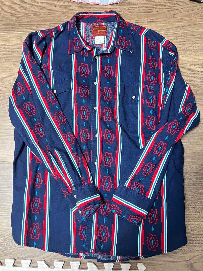 荒*T様 ウエスタンシャツなど4枚まとめ売り　ネイティブ柄　Wrangler ラ