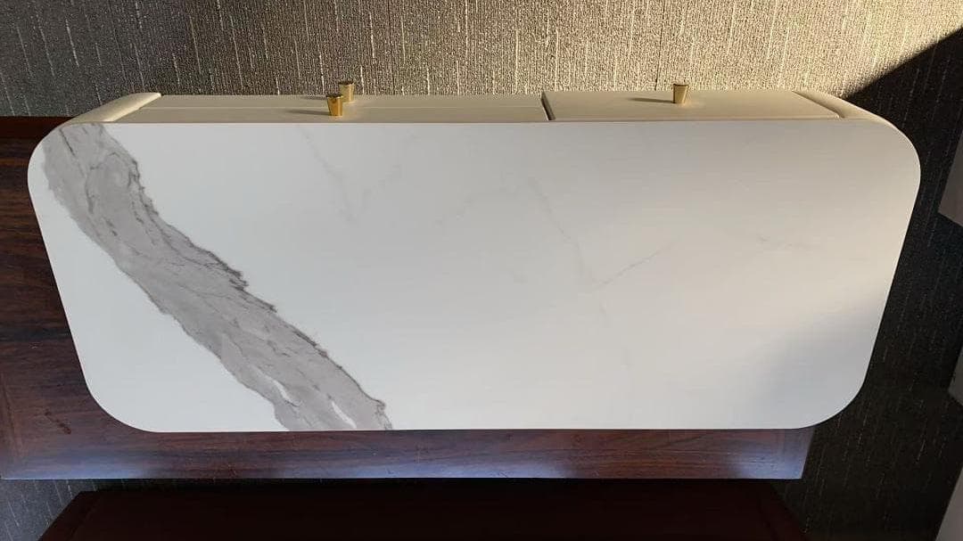 ホワイトドレッサー デスクのみ 訳あり品　写真をご確認 J204-100-01