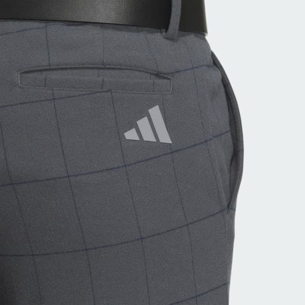 【新品】adidas ゴルフ ロングパンツ チェック柄 グレー 88