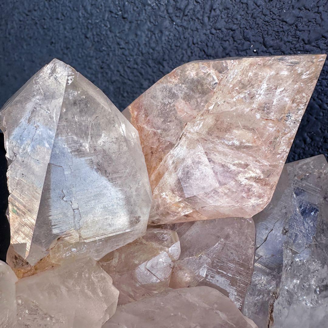 希少❗️超綺麗♡レインボー☆超強いパワー ヒマラヤ水晶 クラスター天然石A1445