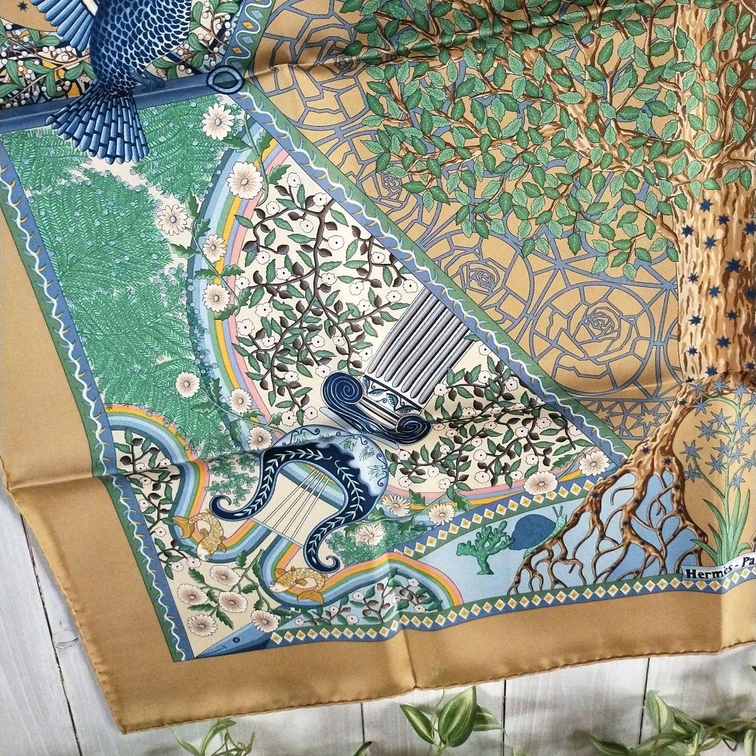 ☘️新品未使用☘️ HERMES カレ90　世界の中心軸 Axis Mundi