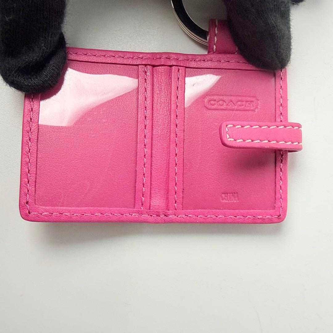 【極美品】COACH コーチ キーホルダー フォトフレーム 写真入れ箱付き