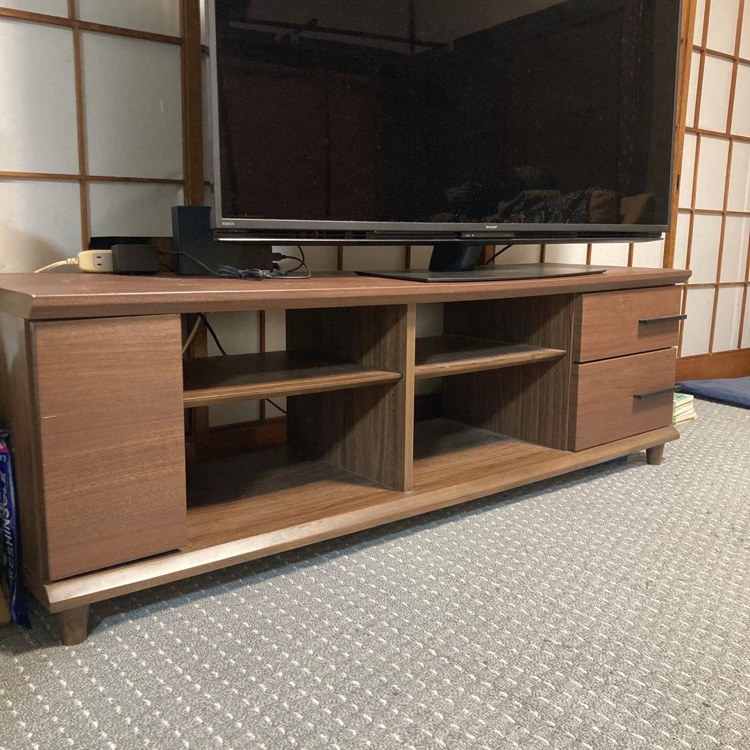 ブラウン テレビ台 シンプル　150センチ　テレビボード　手渡しは送料割引