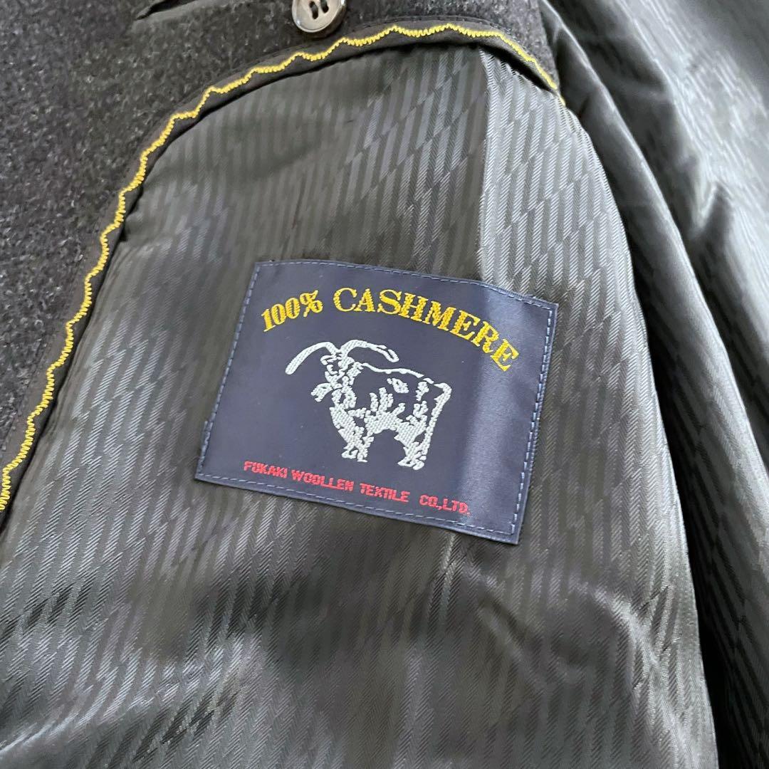 【☆美品☆】 ロングコート カシミヤ100% 裏地キュプラ XLサイズ 日本製