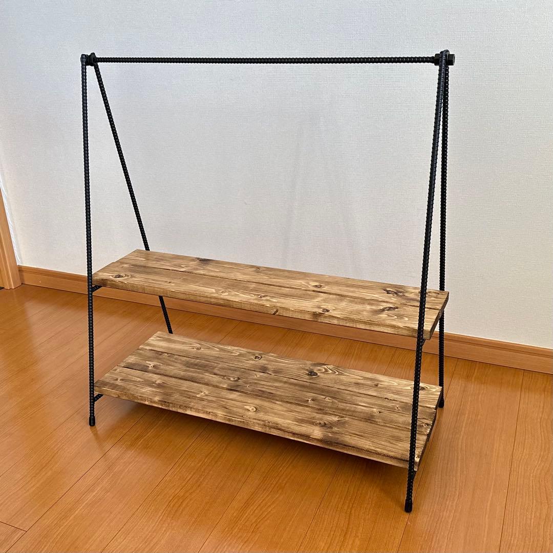 ハンギングラック　アイアンシェルフ　テキーラレッグ　什器　観葉植物棚　飾り棚