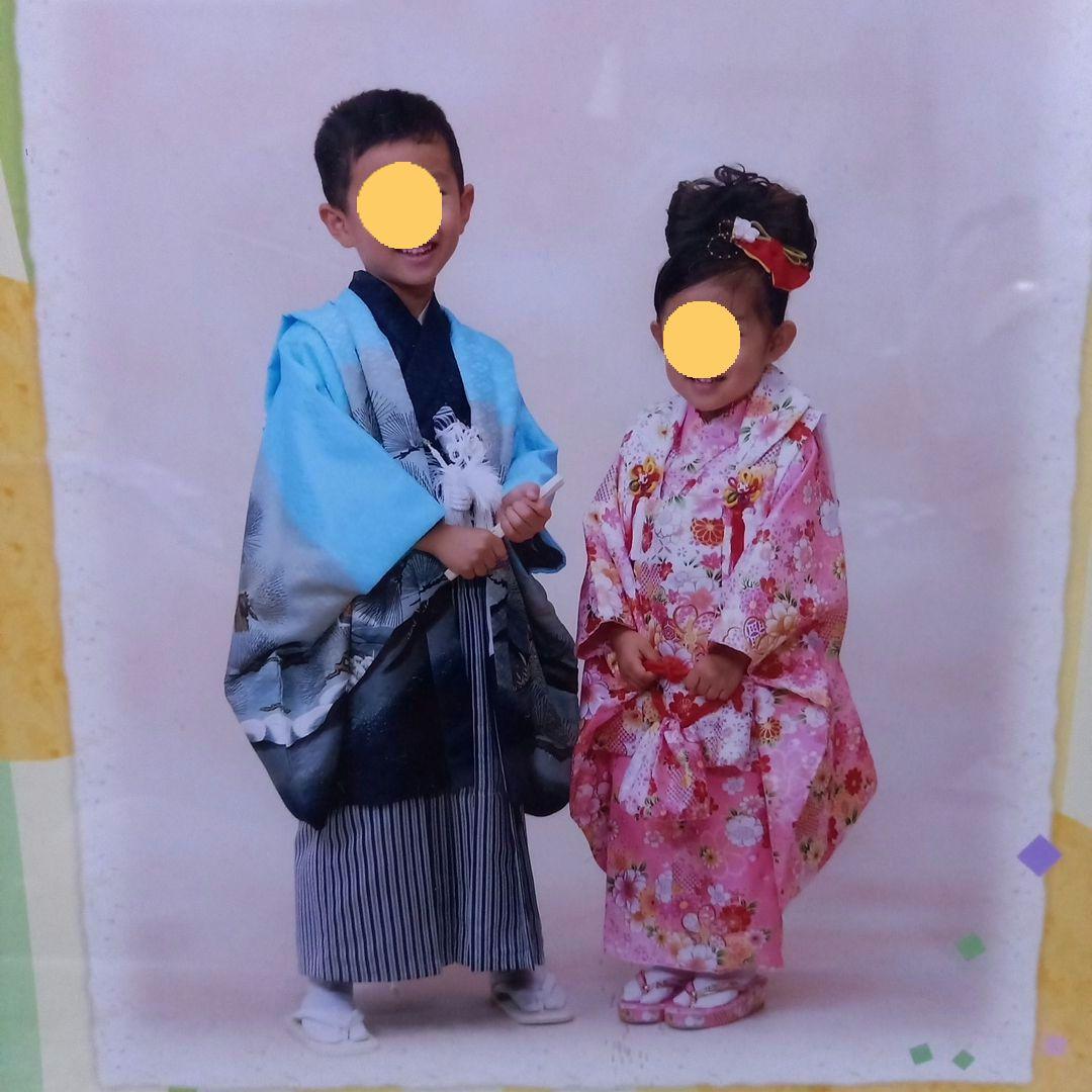 5歳児　男の子　七五三　着物　羽織　袴セット