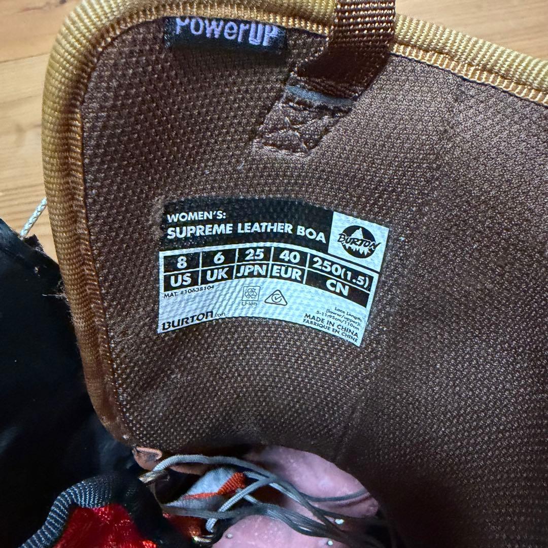Red Wingレザー x Burton シュプリームスノーボードブーツ