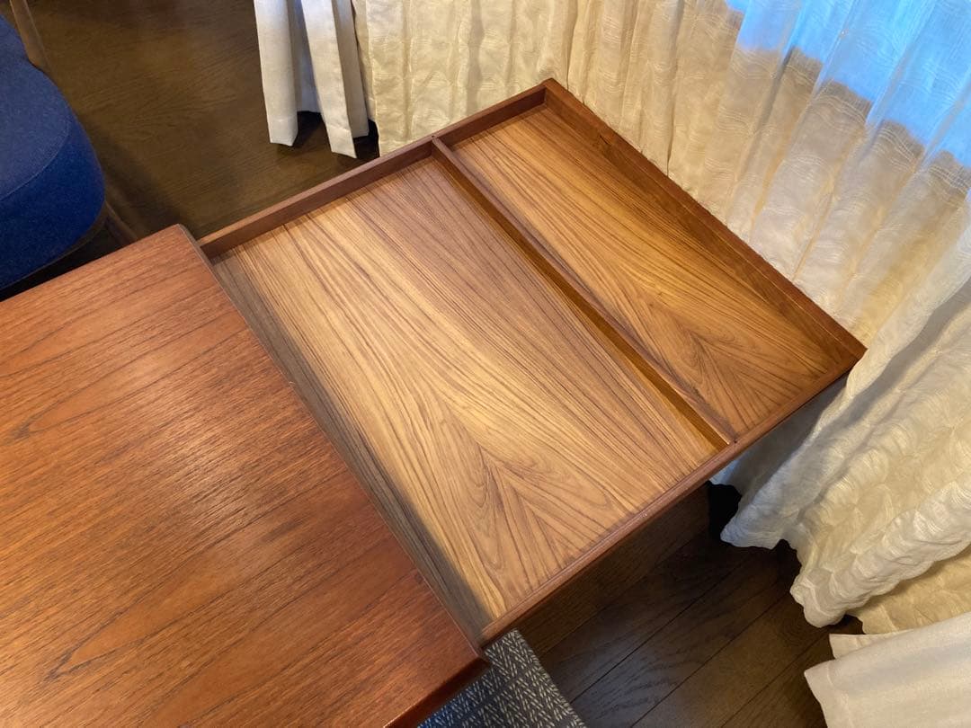 【北欧ビンテージ】ローテーブル コーヒーテーブル 伸長式 デンマーク製 美品