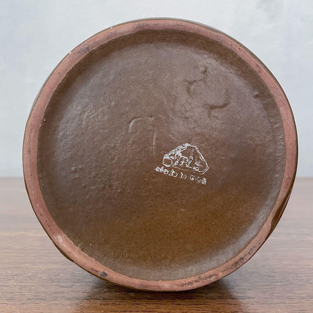 【東ドイツ Strehla大きな花瓶】fat lavaミッドセンチュリー 297