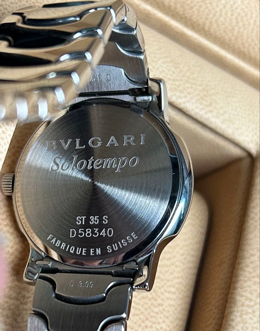 BVLGARI ソロテンポST35S 中古美品　オーバーホール電池交換済　可動品