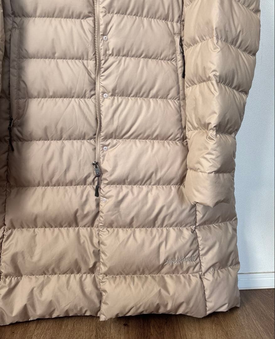 mont-bell モンベル　トラベルロングダウンコートベージュ　XLサイズ