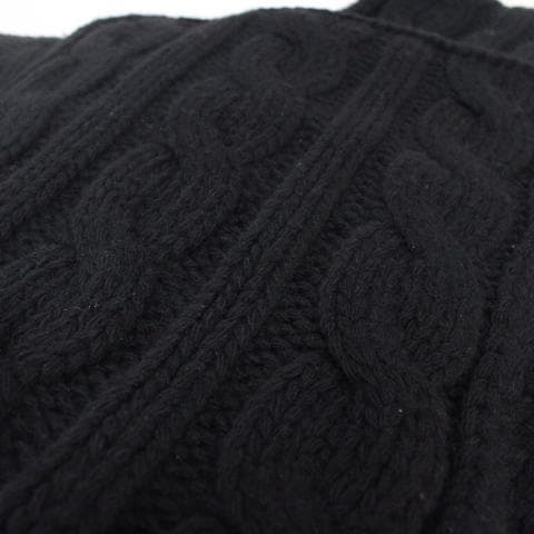 ◇PRADA ブラック ケーブル編み マフラー