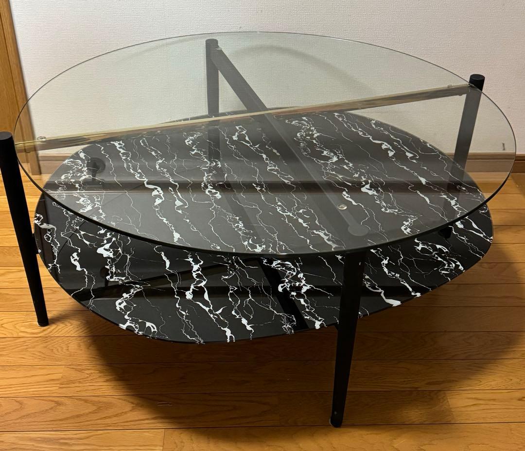 廃盤品　KAREノブレス オーバル コーヒーテーブル